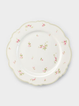 Тарелка WY Spring flowers, d=26.5 см, фарфор, белая