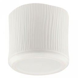 Кашпо для цветов керамическое "Сканди" 1,2л, 13х13,5х12см, внутренний д12см, асимметричная форма, фактурный глянец, белый, в коробке (Китай)