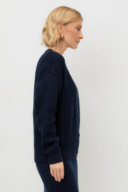 ЕВ 30200/ш/темно-синий кардиган жен