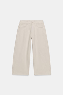 JEANS ZW COLLECTION CULOTTE TIRO MEDIO / Piedra - Zara фото 7