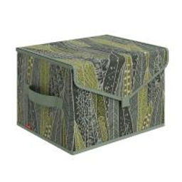 VAL GR-BOX-TS Короб стеллажный с крышкой, малый, 30*25*20 см, GREEN, шт