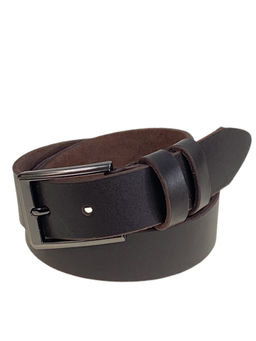 Ремень мужской из натуральной кожи, цвет шоколад