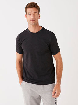 Bisiklet Yaka Penye Erkek Ti??rt