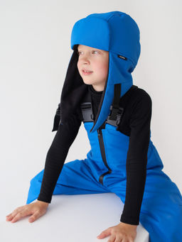 Шапка-ушанка зимняя мембранная, синяя - Inzibe фото 7