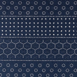 Ткань YFAS-981 Шитье(Прошва) ФАСОВКА 285 г/кв.м 150 х 135 см 70% хлопок, 30% полиэстер 2-й сорт 19-4024 т.синий