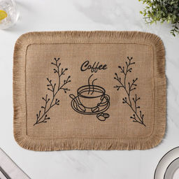 Салфетка сервировочная на стол Доляна Coffee, 4030 см, цвет бежевый  фото 2