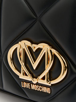 Женская сумка на плечо LOVE MOSCHINO EMBOSSED Q Артикул 4376982, черный фото 2