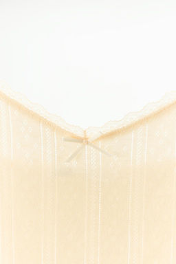 POINTELLE TOP WITH LACE TRIMS - Zara фото 7