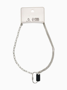 Цепь «Карабин», L=40 см, цвет серебро