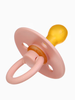 Соски-пустышки, от 0 мес., латекс, классические, в контейнере, набор из 2 шт., персиковый/айвори, M&B