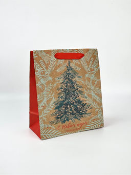 Набор пакетов крафтовых «Новогоднее поздравление»