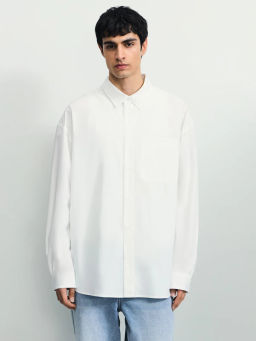 Рубашка oversize из 100% хлопка / Zarina  фото 3