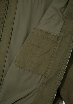 Cep Detayl? Haki Bomber Ceket - Mavi фото 8