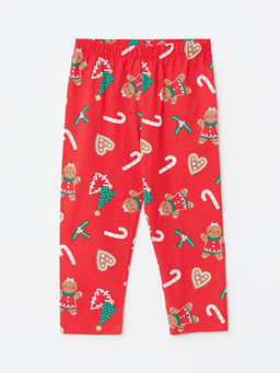 Polo Yaka Uzun Kollu Y?lba?? Temal? K?z Bebek Pijama Tak?m? - Waikiki фото 3