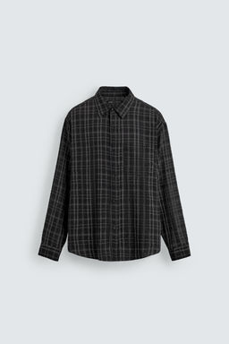 TEXTURED CHECK SHIRT - Zara фото 6