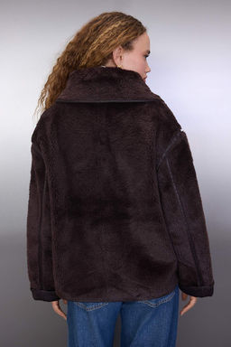 Kahverengi Oversize Kal?p Pelus Mont TWOAW26MO00062 - Trendyolmilla фото 5