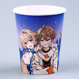 Набор бумажной посуды Аниме: 6 тарелок, 1 гирлянда, 6 стаканов - Страна карнавалия фото 6