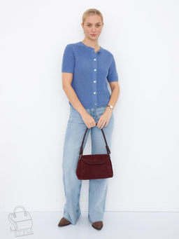 Сумка женская кожаная 2617Y angola red Polina&Eiterou