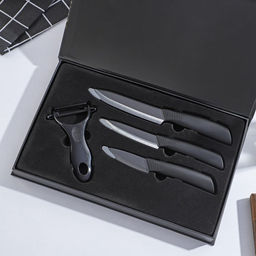Ножи Magistro Black, набор 4 шт., чёрные