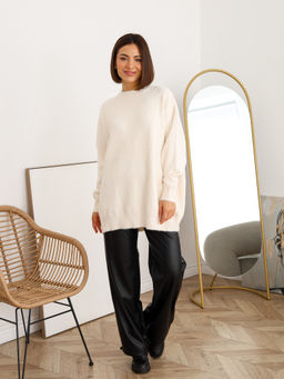 Джемпер вязаный женский SOFT, айвори - Inzibe фото 2