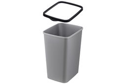 Ведро для мусора с фиксатором 33 л 36*28*45,5 см Тандем сер.металлик/черный (модель 843358) - Elan gallery фото 8