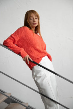 Джемпер ДЖв 1364-1 Коралловый - T.C.T фото 4