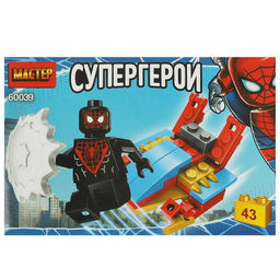 Конструктор МАСТЕР 43 дет. "Супергерои" (60039-ZH, 372380) в коробке
