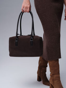 Замшевая сумка Cube DBR 31333 темно-коричневый фото 4