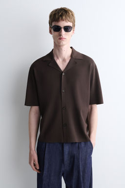 CAMISA DE PUNTO DE MANGA CORTA PERFORADA - H&m фото 2