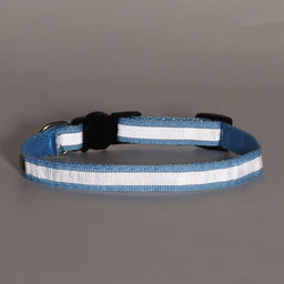 Ошейник кошачий светоотражающий, 19-32 х 1 см, голубой - Пижон фото 8