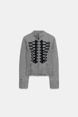 CHAQUETA Z1975 PEPLUM ALAMARES / Gris vigor? - Zara фото 9
