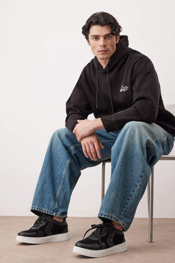 Siyah Suet Deri Bagc?kl? Erkek Sneaker
TAKAW26SN00022 - Trendyolmilla фото 2