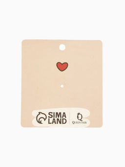 Значок Капибара с утёнком, оранжево-белый в чёрном металле - Qf фото 6