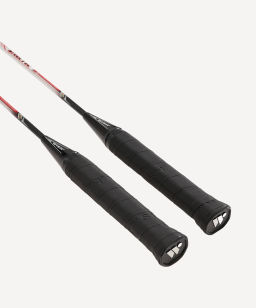 Набор для бадминтона Wish Steeltec 9 (2 ракетки), белый/красный  фото 4