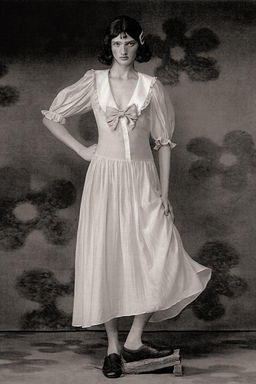 FLOWING LACE MIDI DRESS - Zara фото 2