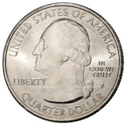 Монета 25 центов (1/4 доллара) 2020 года P США Национальные парки  №52 Ферма Дж. А. Вейра в Коннектикуте