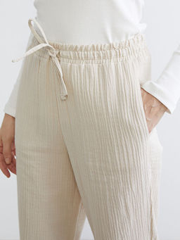 Beli Lastikli Havu? Kesim Kad?n M?slin Pantolon