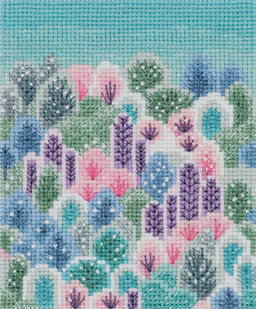 Klart набор для вышивания 8-534 Пушистая зима 9.5 х 12.5 см