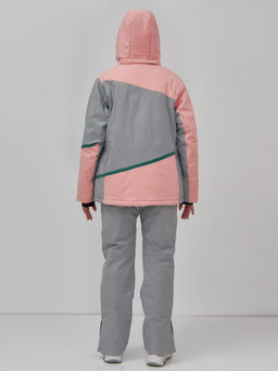 Горнолыжный костюм женский зимний персикового цвета 0709_1P - Chunmai фото 9