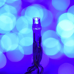Электрогирлянда 9м, 100 ламп, синий