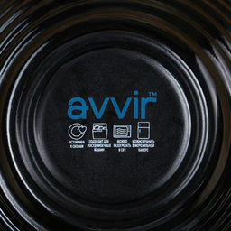 Миска Avvir Carve, 430 мл, d=13 см, стеклокерамика, цвет чёрный  фото 4