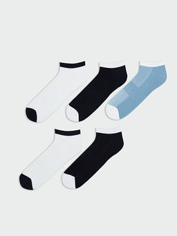 Renk Bloklu Erkek Patik ?orap 5li