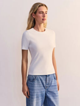 Футболка облегающего кроя из хлопка SLIM0726-1 / Zarina