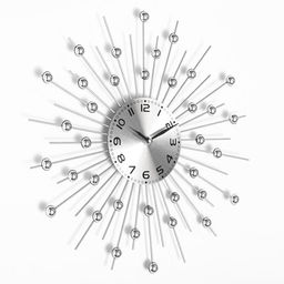 Часы настенные интерьерные «Зеркальные сферы», серия: Ажур, бесшумные, плавный ход, d=39 см, циферблат d=13 см, от батарейки 1хАА