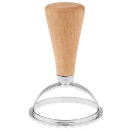 Штамп металлический для пельменей Круг д6,2см h10см, деревянная ручка, на картоне (Китай) - Домашняя мода фото 2