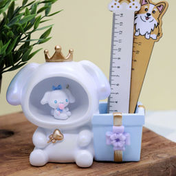 Ночник - подставка для канцелярских принадлежностей Bunny princess, blue (17 см), пластик