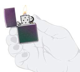 Зажигалка ZIPPO классическая с зелено-фиолетовым покрытием | Classic Iridescent 49146