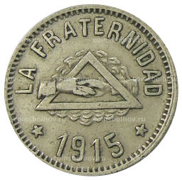 1 песета 1915 года Испания  Барселона