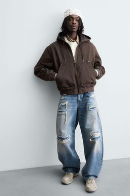 QUILTED HOODED JACKET - Zara фото 6