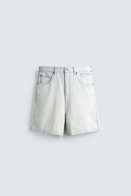 REGULAR FIT DENIM SHORTS - Zara фото 6